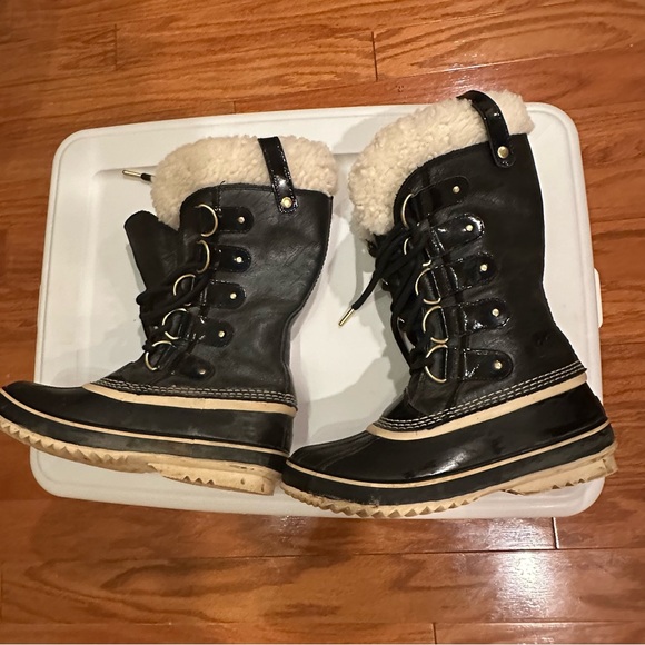 Sorel Joan Of Arctic Tall Boots Black Waterproof NL2392-010 Women's Size 8 US - Picture 10 of 16